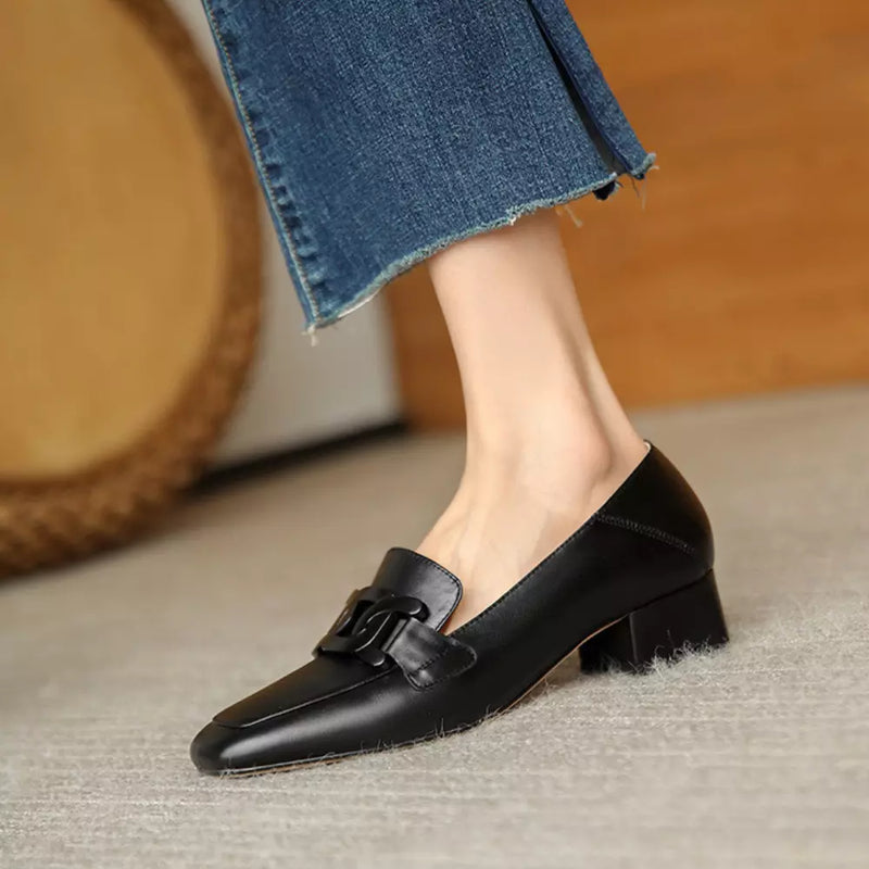 [Compre 1 LEVE 6] Sapato Vezzy™ Couro Nobre + 5 Pares de Meias Invisíveis Anti-Odor