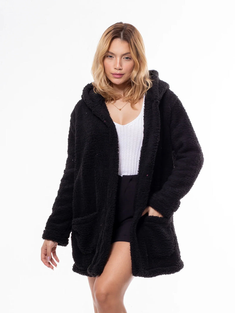 Sobretudo Longo Sherpa - Elegância e Aconchego para o Inverno