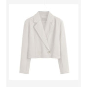 Blazer Curto de Alfaiataria Feminino
