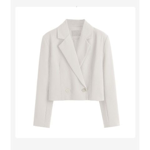 Blazer Curto de Alfaiataria Feminino