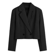 Blazer Curto de Alfaiataria Feminino