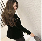 Blazer Feminino de Veludo Renisti - Preto
